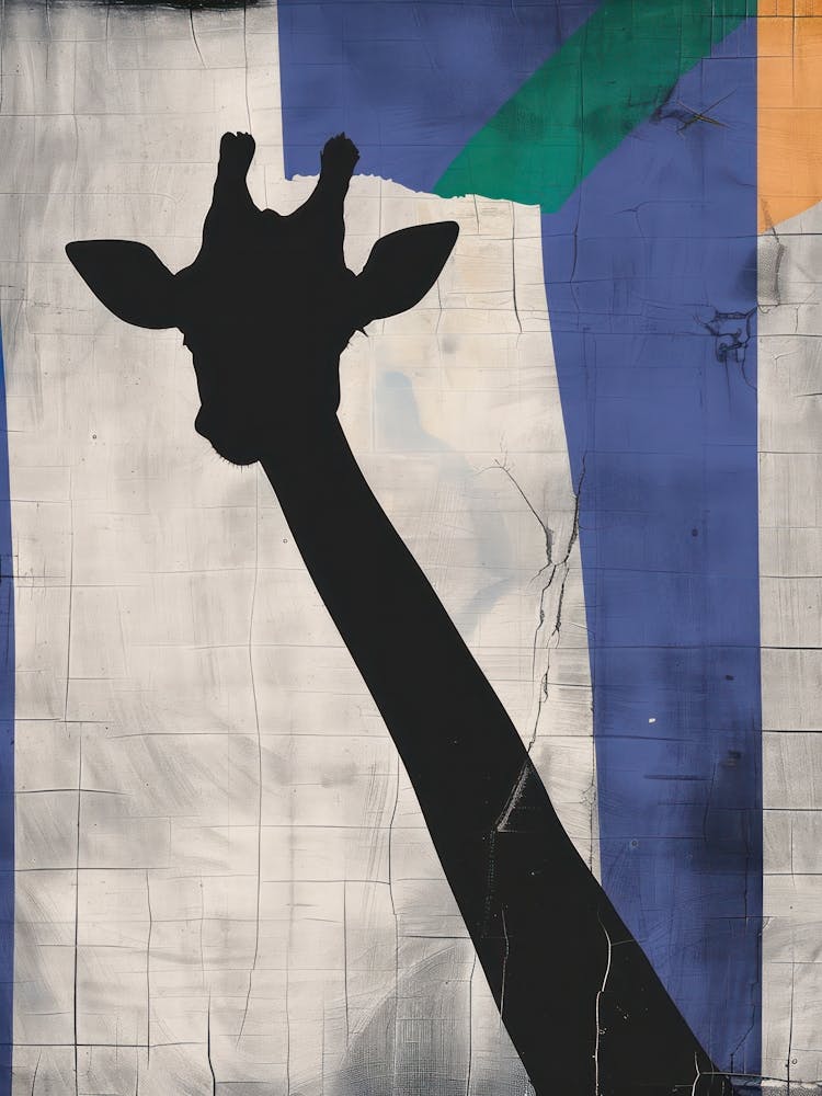 Giraffe 6 Cut Out Collage