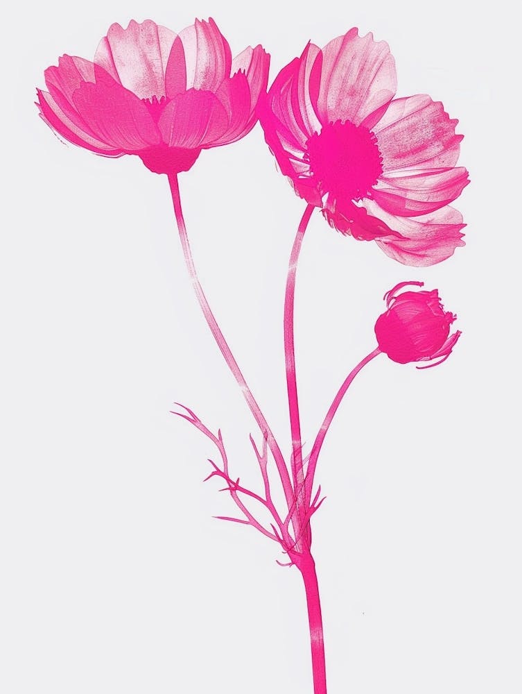 Hot Pink Daisy 1