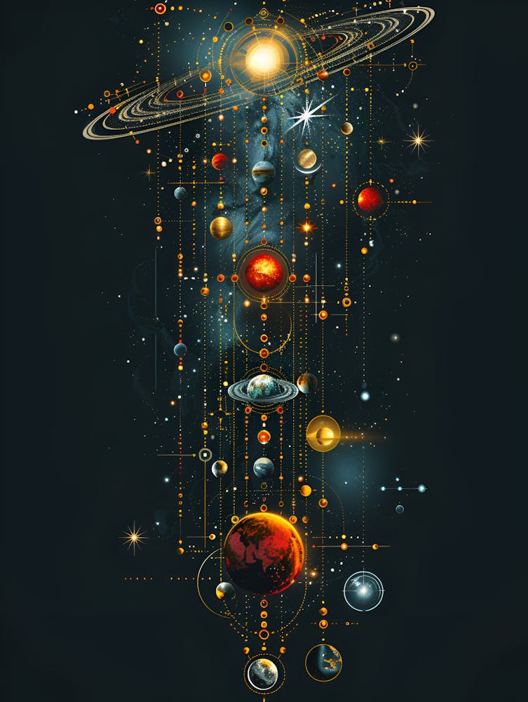 Solar System Canvas Art