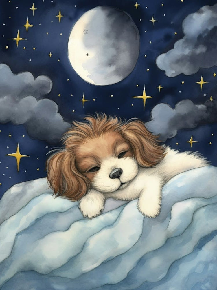 Baby Puppy 3 Sleeping In The Clouds