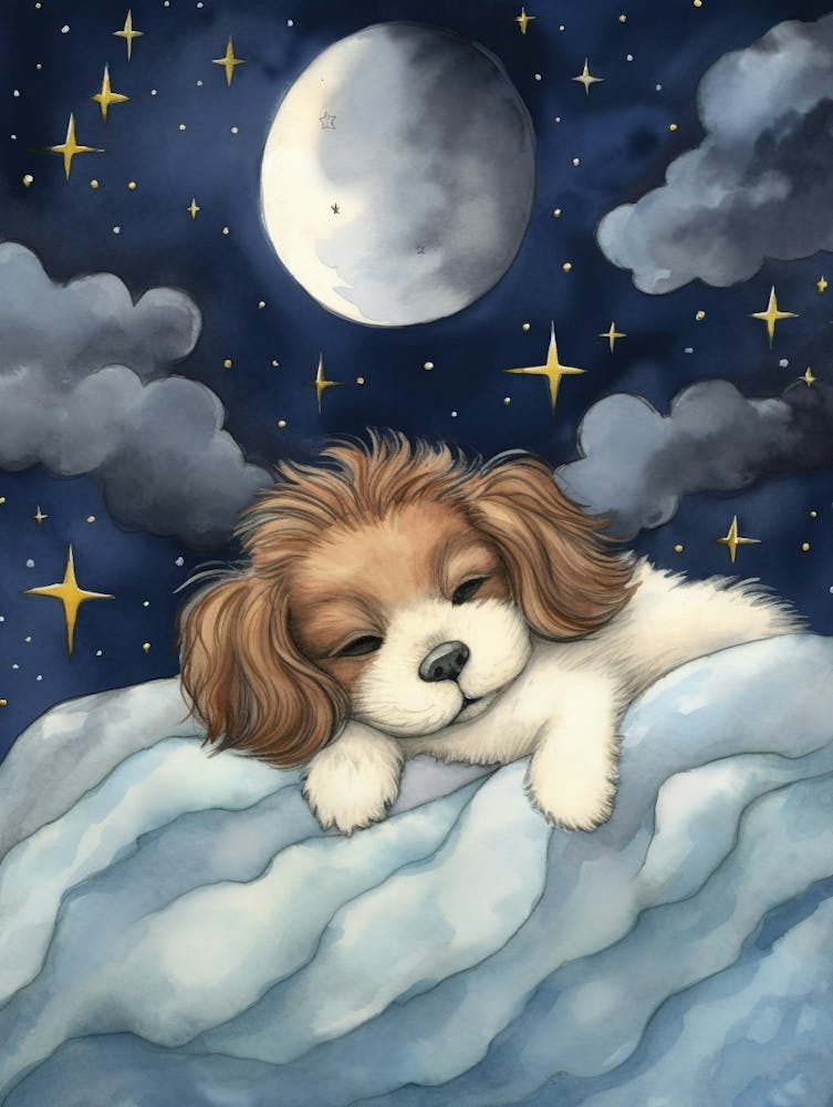 Baby Puppy 3 Sleeping In The Clouds