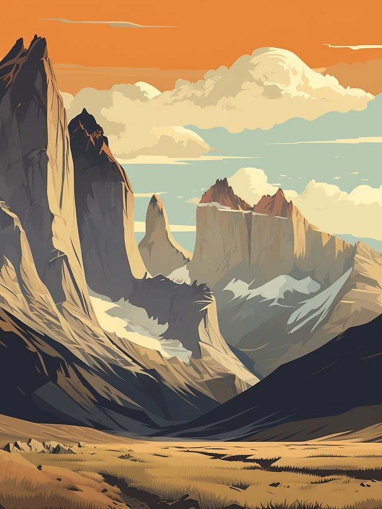 Torres Del Paine Circuit Chile 2 Hiking Trail Landscape