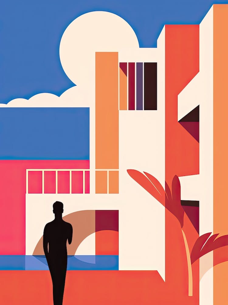 Costa Del Sol, Spain, Bold Outlines 4