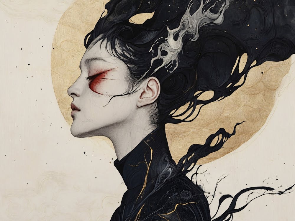 Girl With Black Hair