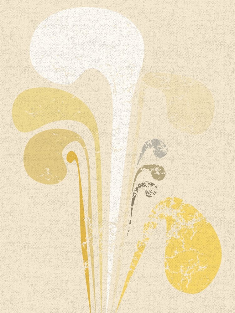 Abstract Paper Cut Composition Butter Yellow 3