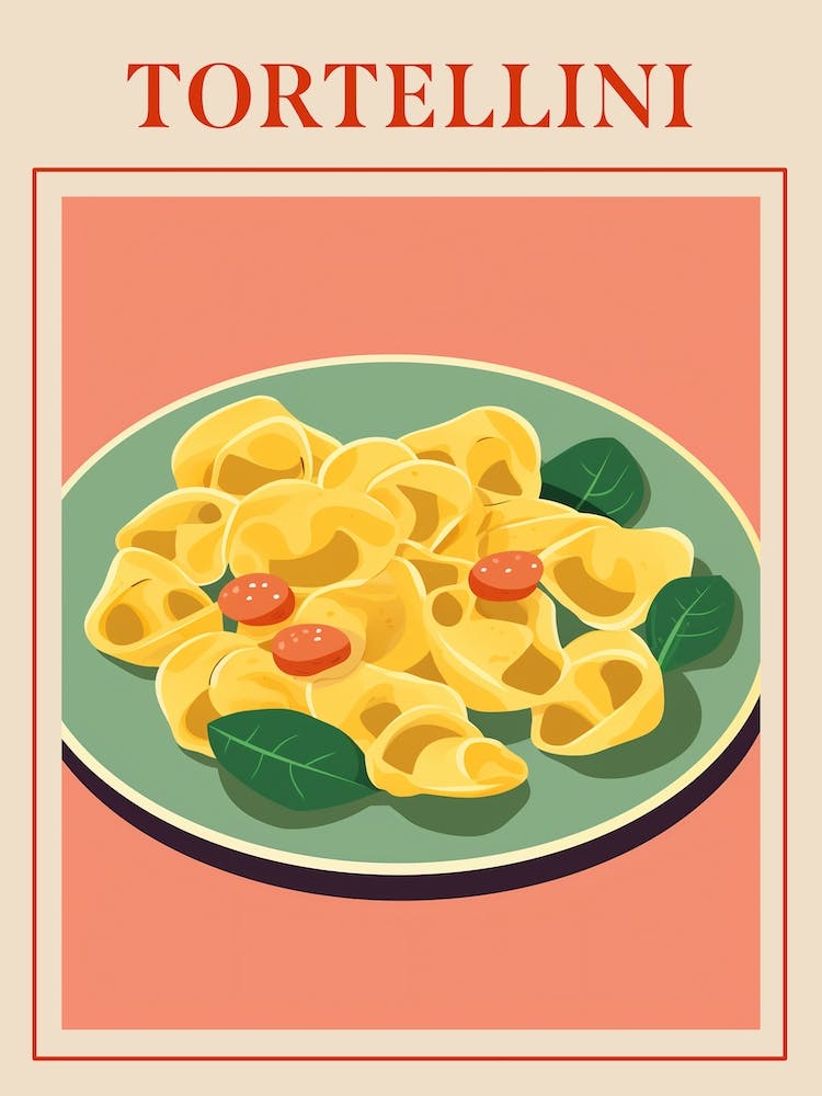 Tortellini Italian Pasta Poster