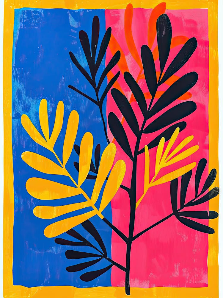 Botanical Blissscape Matisse Style