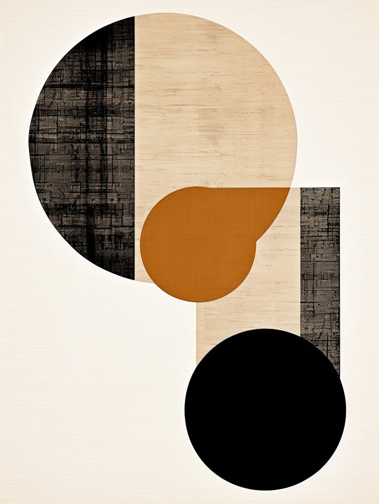 Ivory Geometry Reverie, Bauhaus Art Print by Art-Syndicate – Fy!