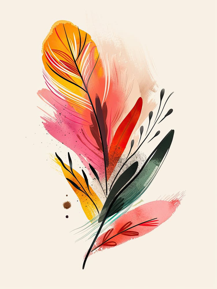 Radiant Abstraction Mid Century Style