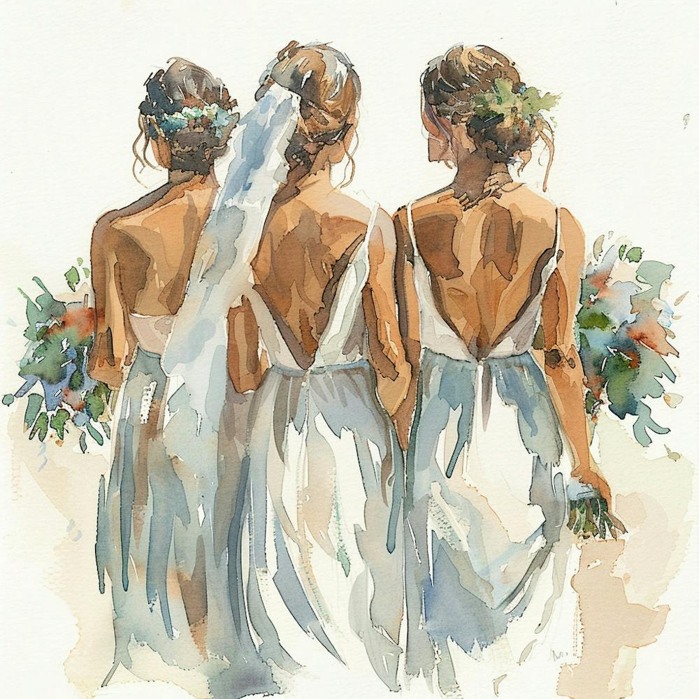 Watercolor Bride And Bridesmaids 1718374991 3