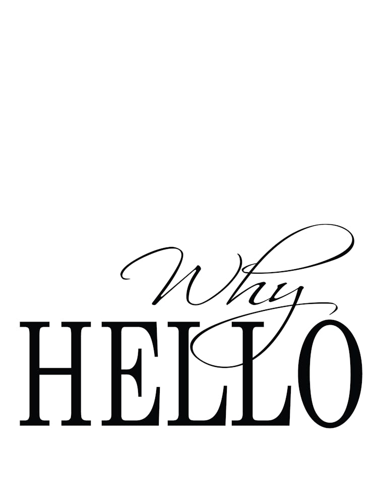Ach Hallo Typografie-Design