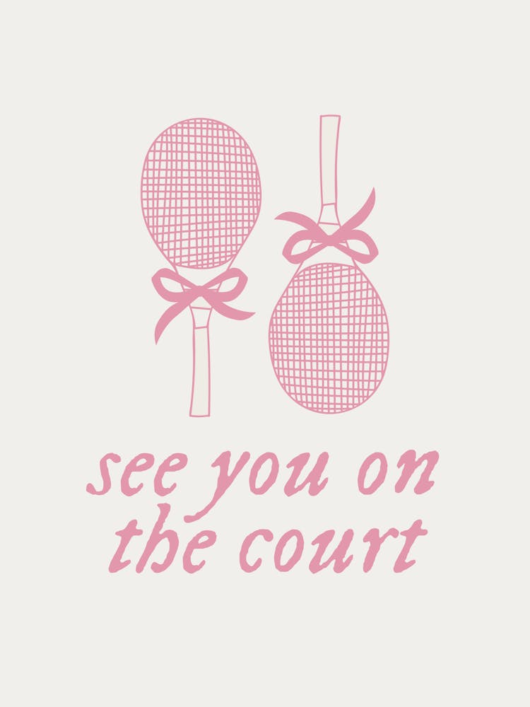 See You On The Court | Coquette Vintage Retro Sporty Trendy Tennis 1