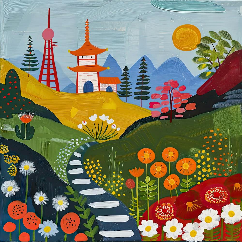 Kids Travel Illustration Japan 4