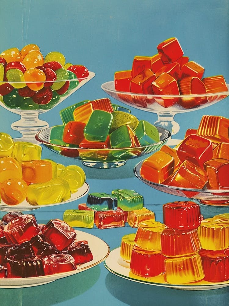 Winegums Candy Sweets Retro Advertisement Style 2