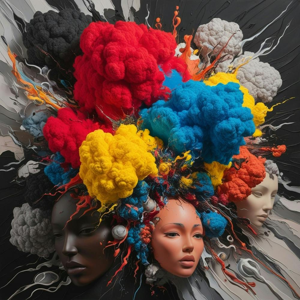 Leonardo Phoenix Vibrant Expressive Abstract Art Piece Explodi 0