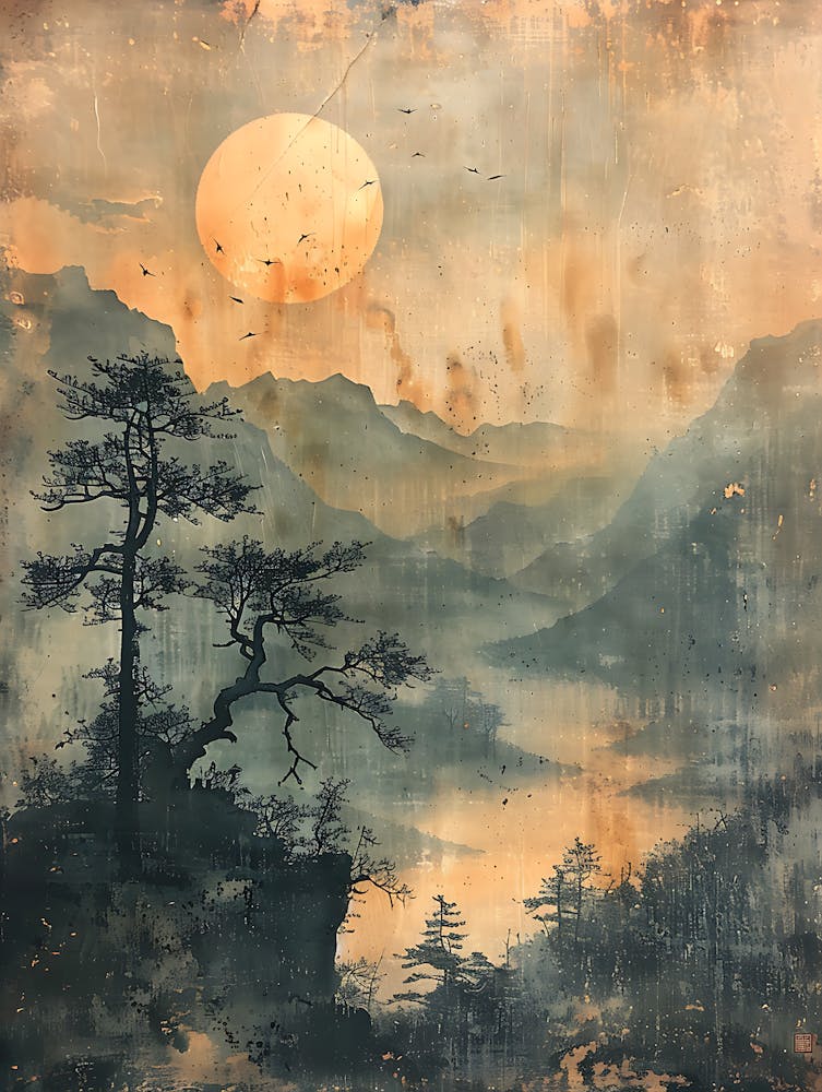 Antique Chinese Landscape Painting 11
