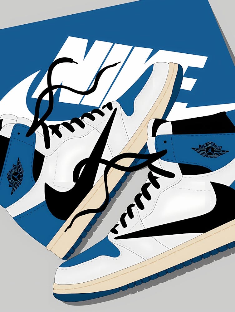 Air Jordan 1 - Air Jordan 1 High OG Blue - Nike Air Jordan Retro Sneakers