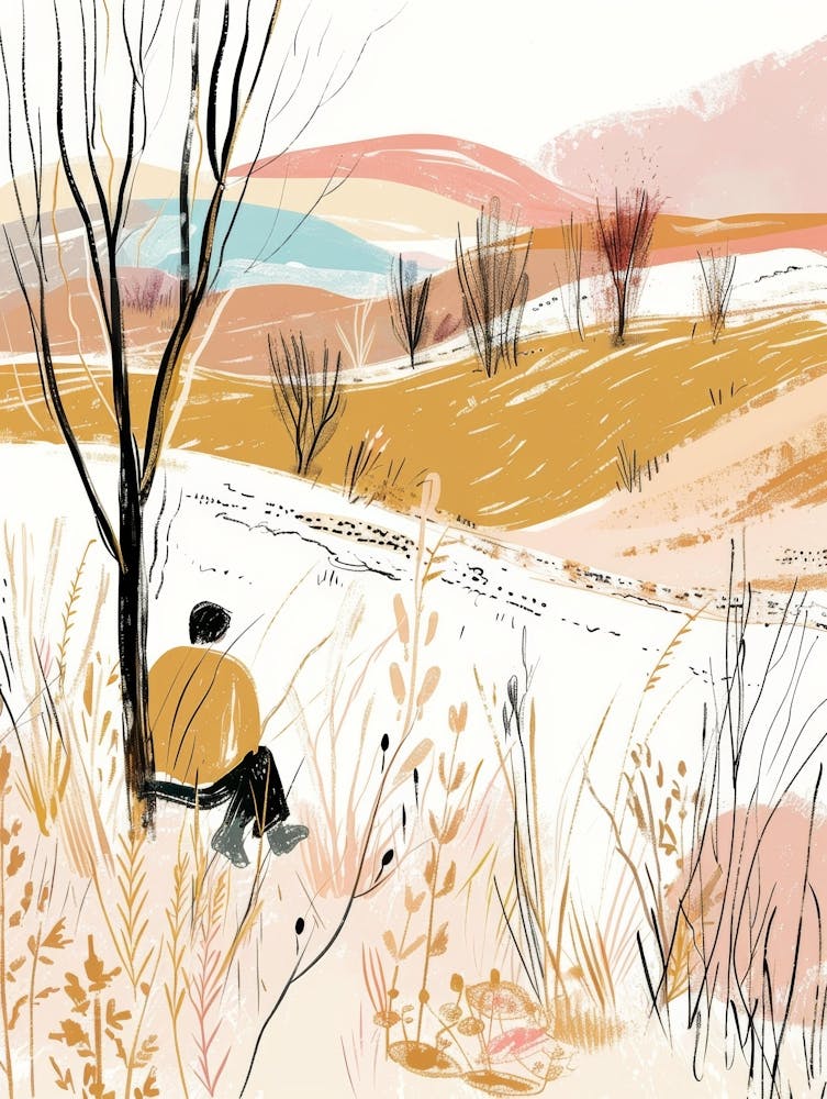 Winter Landscape Illustration