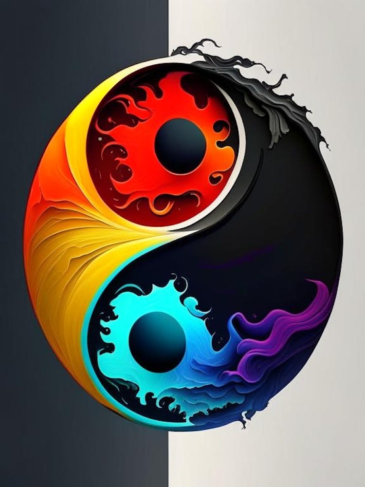 Colour 4, Yin and Yang Illustration