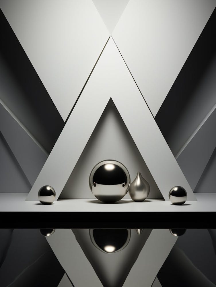 Minimalist Geometry Abstract Illustration 28
