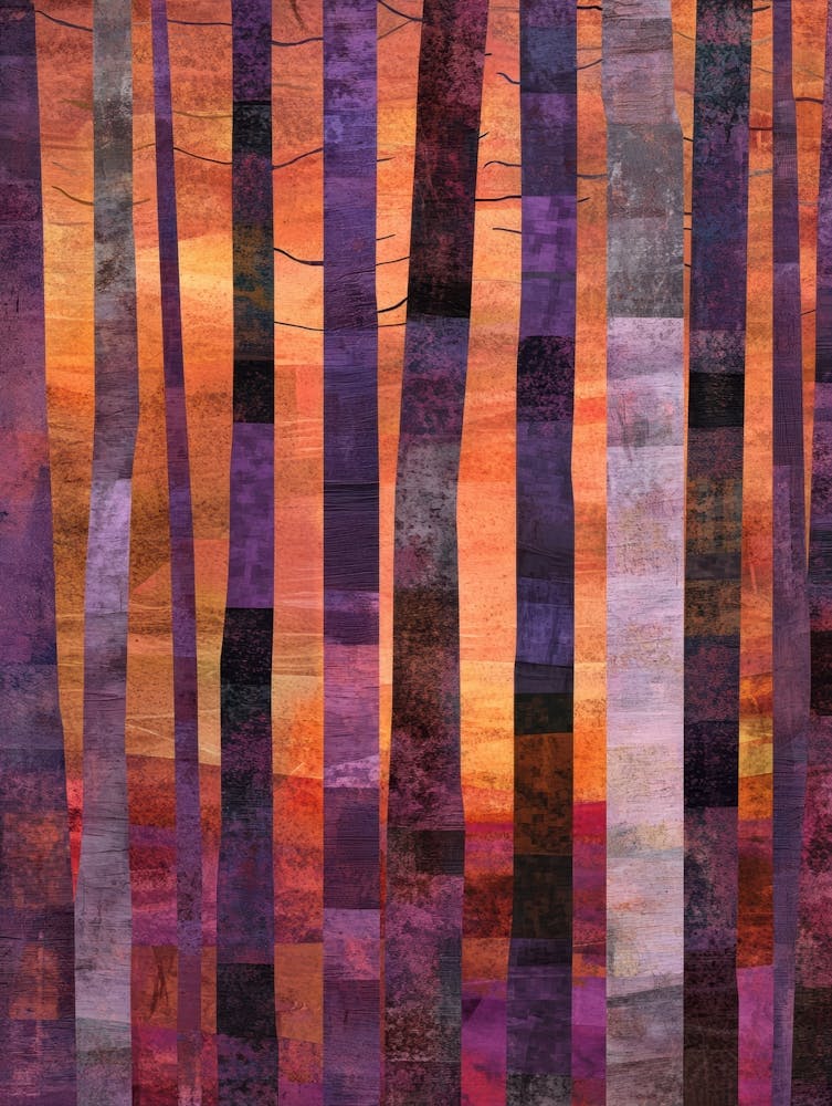 Sunset In The Trees