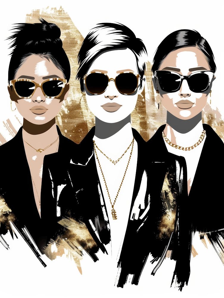 Three Women In Sunglasses