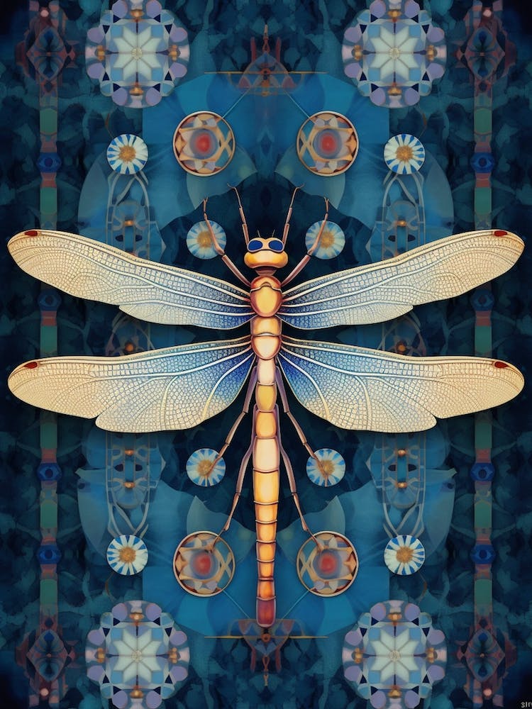 Libelle Geometrisch 8