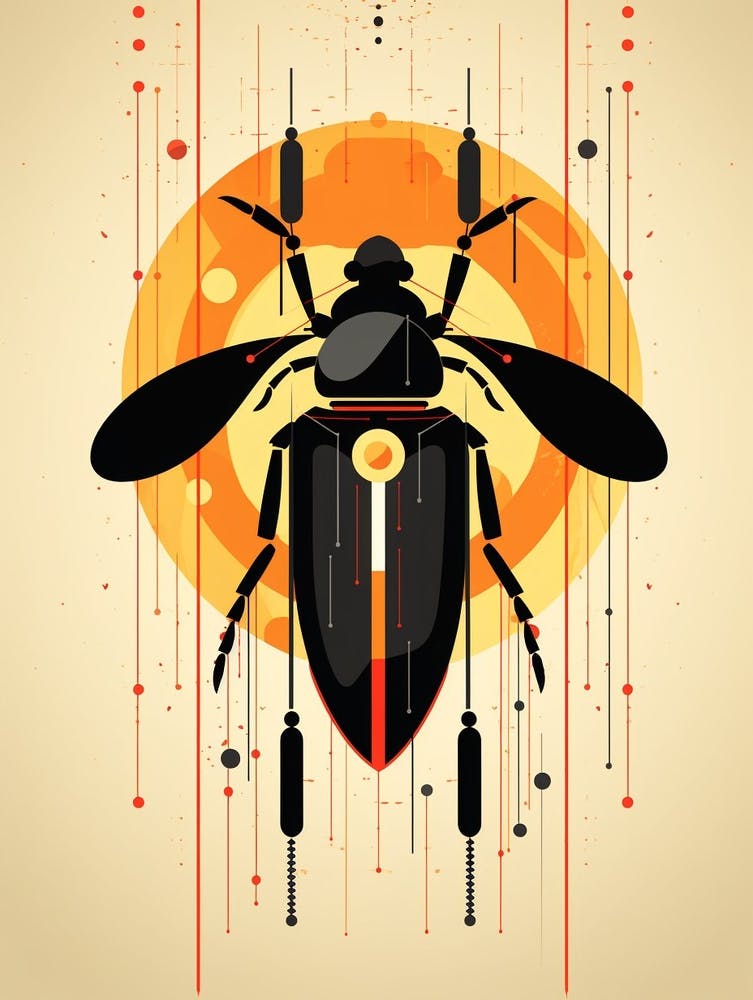 Beetle Minimalist Abstract 2