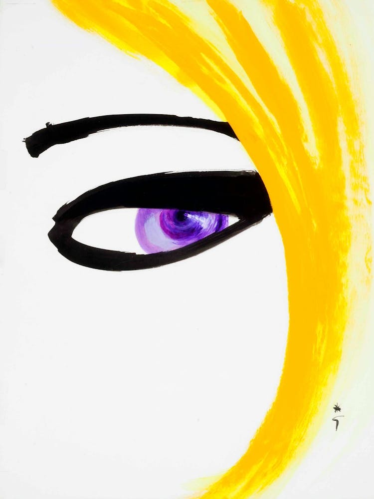 Eye Of A Woman, Vintage Fashion Art