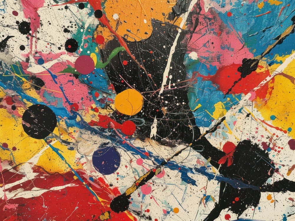 Œuvre D'art Contemporaine Inspirée Par Jackson Pollock 3