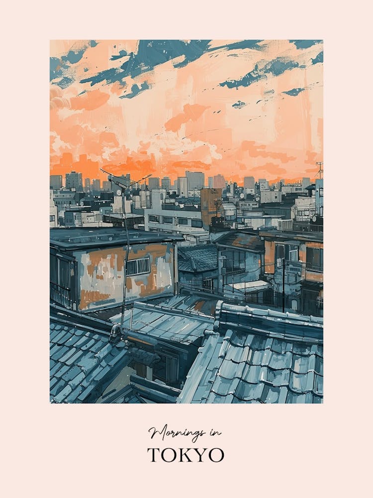 Mornings In Tokyo Rooftops Morning Skyline 3
