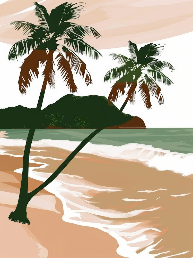 Palm Trees On The Beach 15