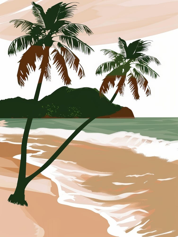 Palm Trees On The Beach 15