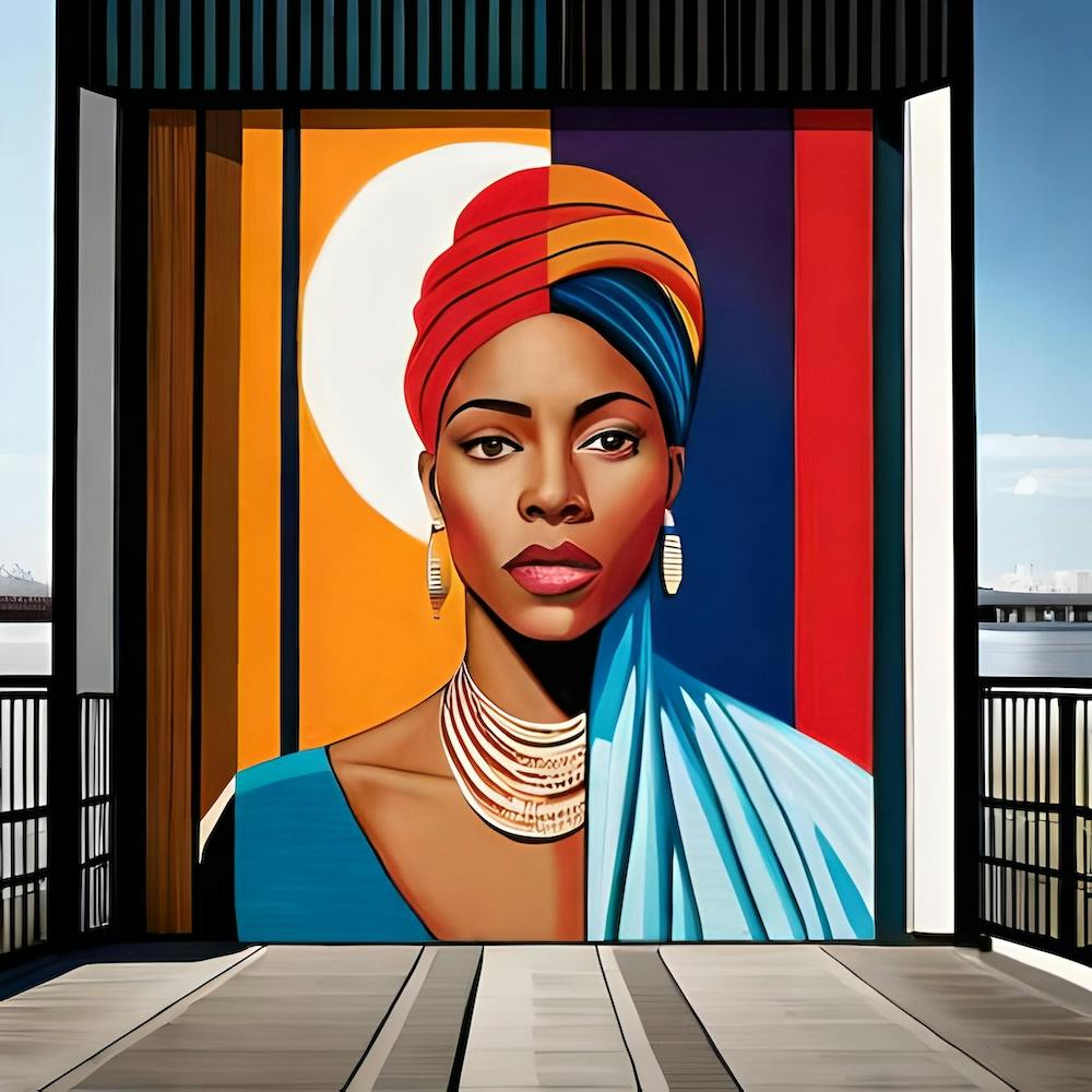 African Woman With Turban