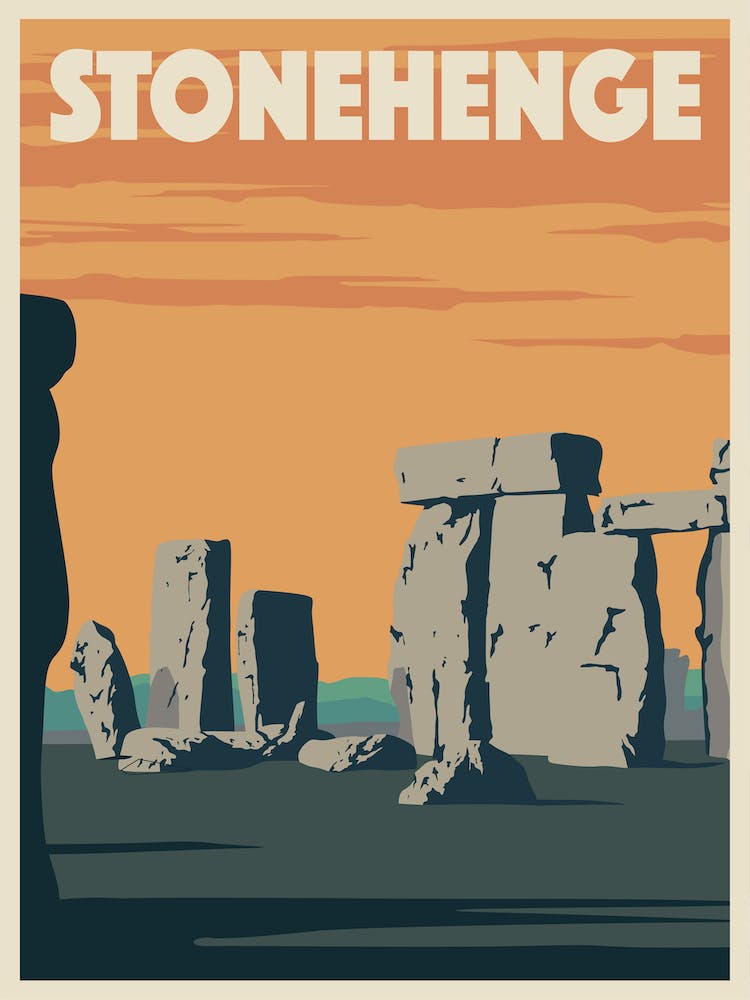 Stonehenge Travel Poster