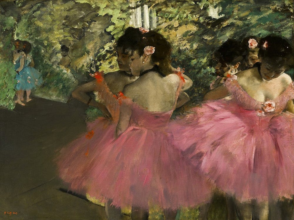 Ballerinas In Pink, Edgar Degas
