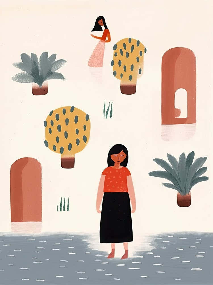 Summer In India, Tiny People And Illustration 1