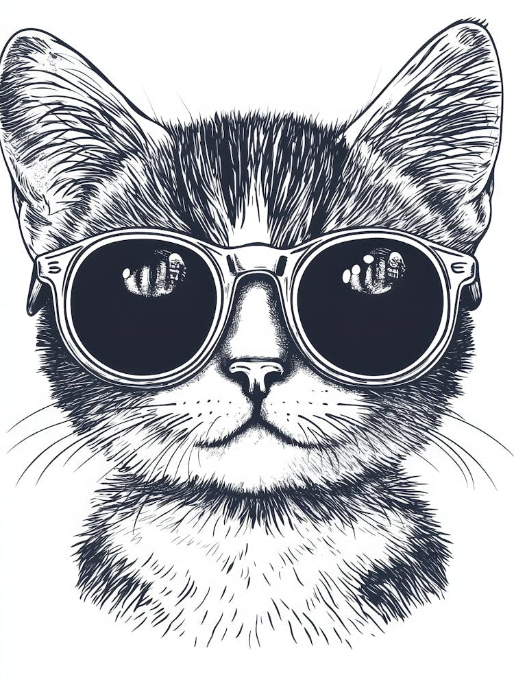 Cat In Sunglasses 12
