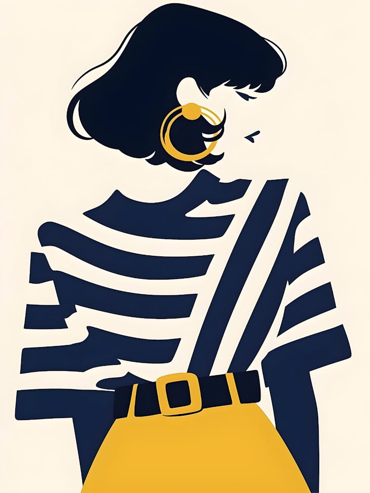 Woman In A Yellow Skirt