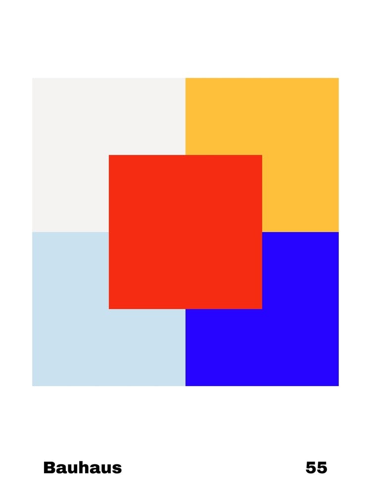 Geometric Bauhaus Poster 55