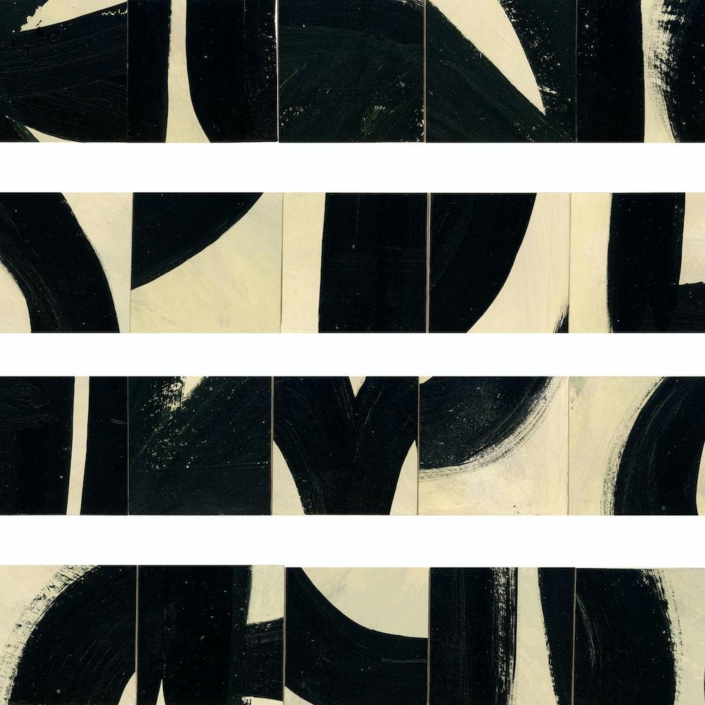 Black And White Abstract Print