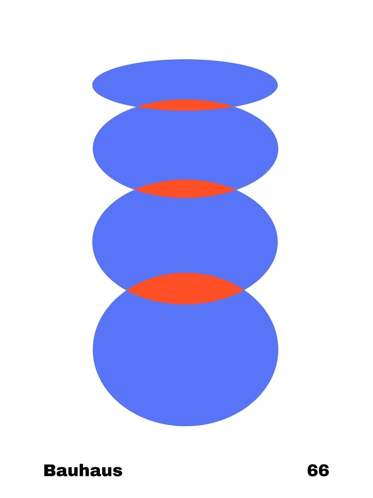 Geometric Bauhaus Poster 66