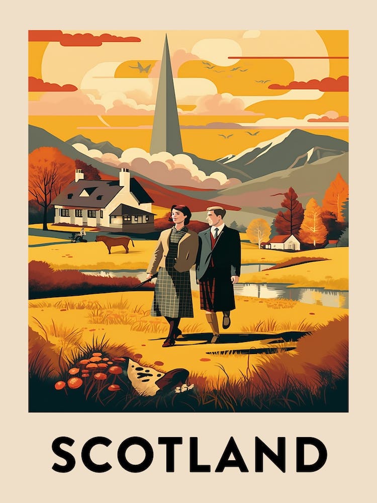 Vintage Travel Poster Scotland 2