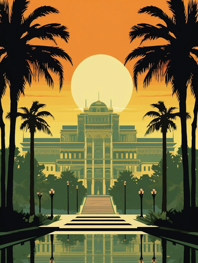 Dolmabahe Palace Modern Pixel Art 1