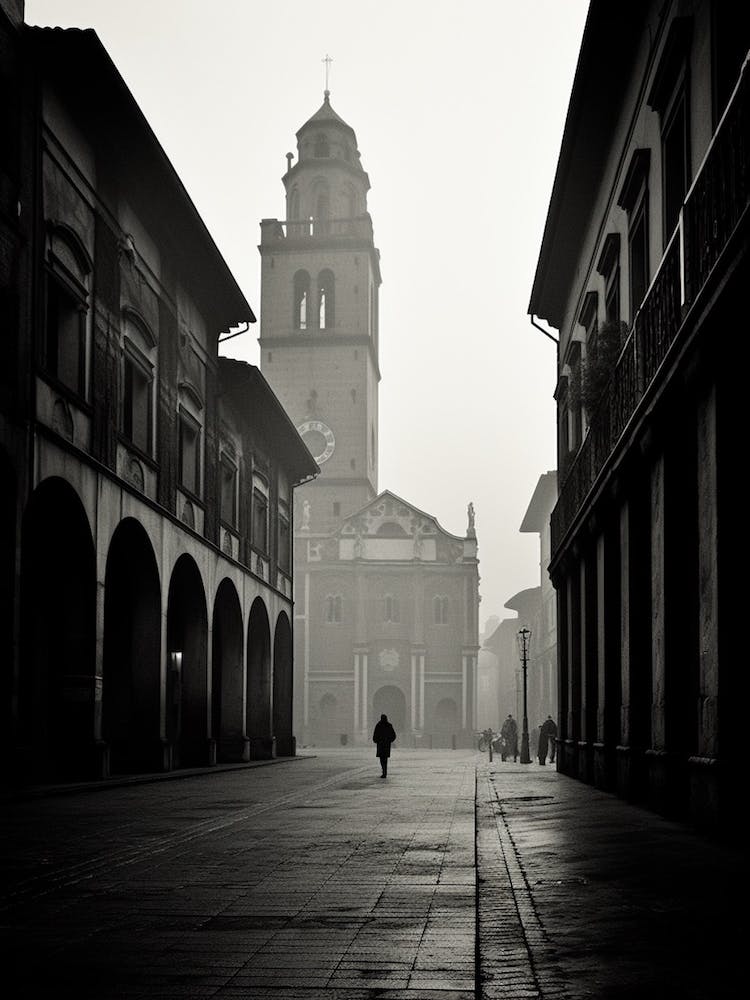 Pavia, Italy,  Black And White Analogue Photography  2
