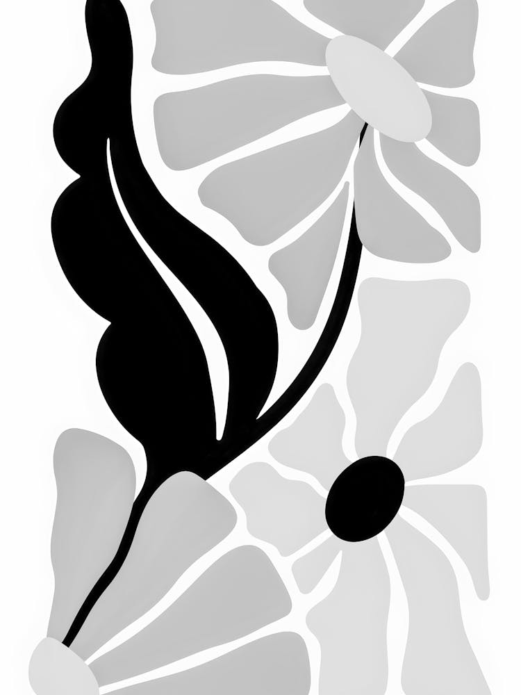 Black And White Flowers 139