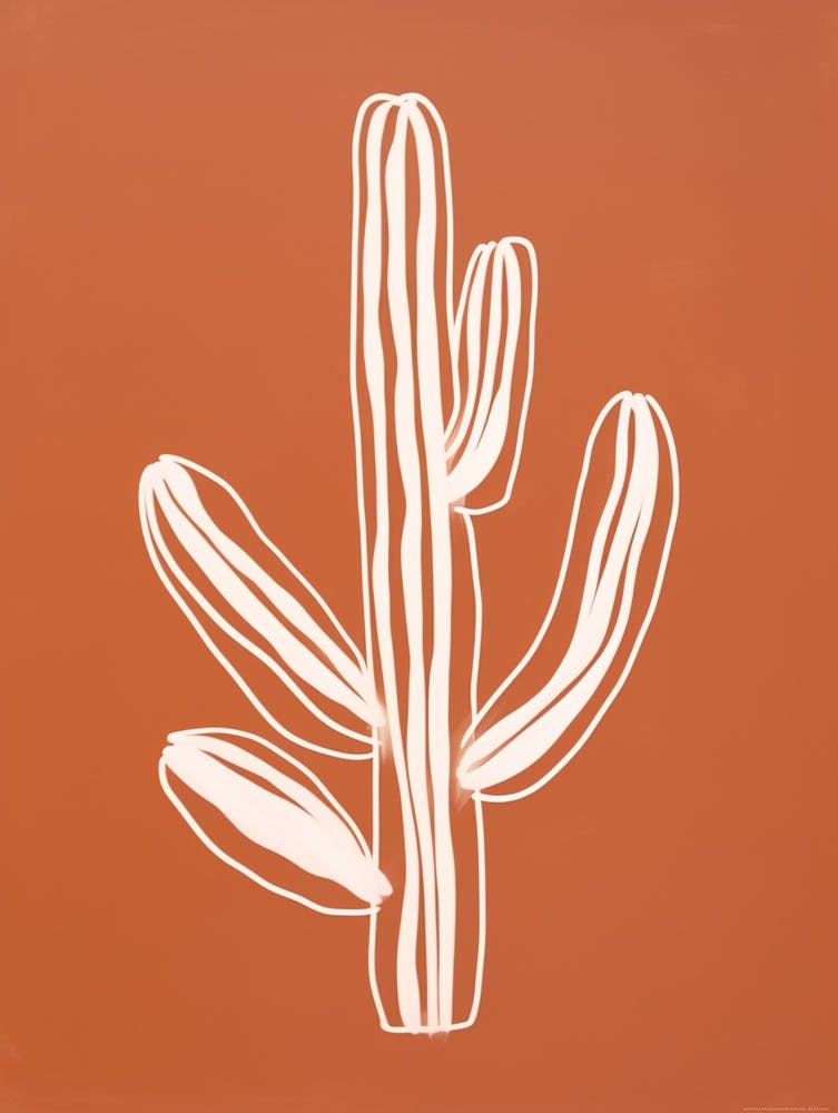 Cactus Line Drawing Cactus 3