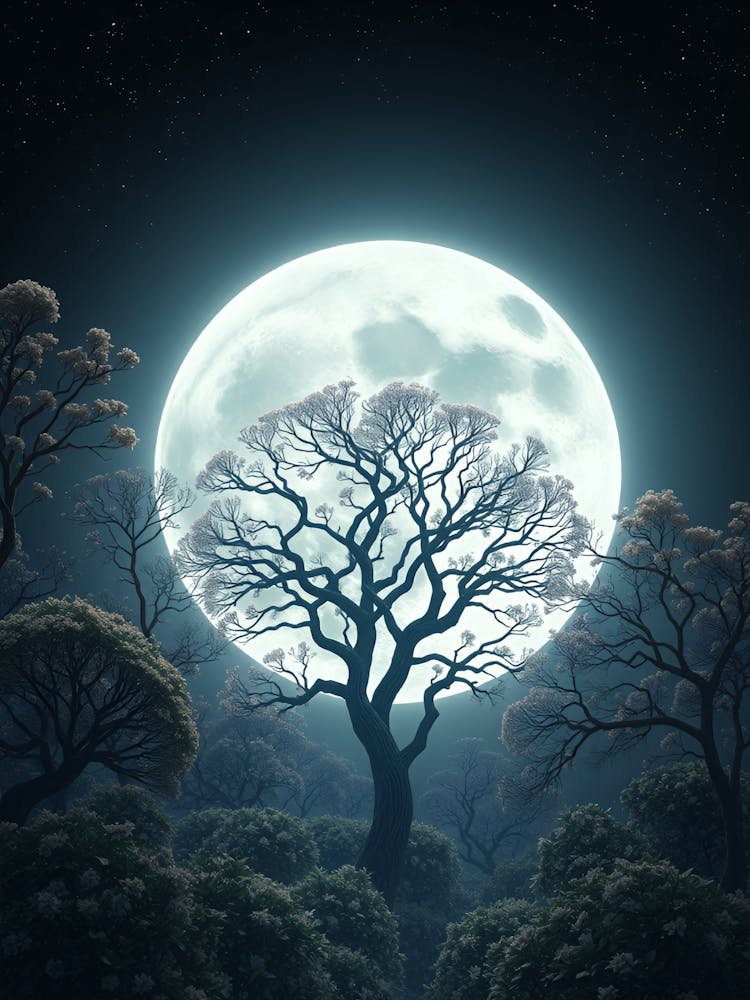 Full Moon In The Forest 12