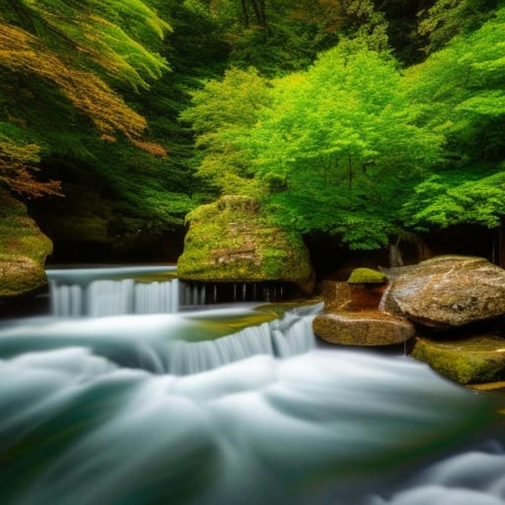 Wasserfall im Wald