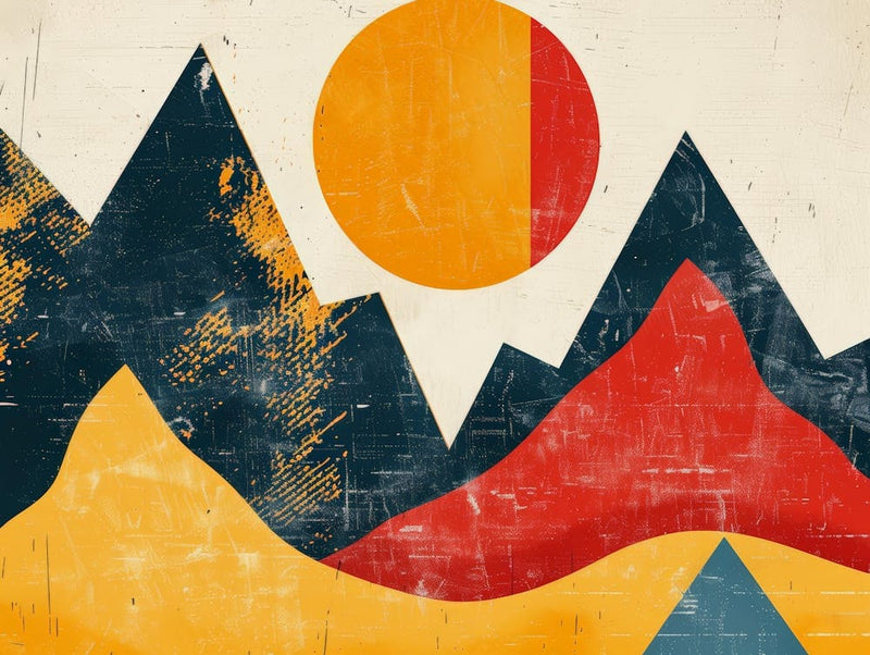 Mountains And Sun 1